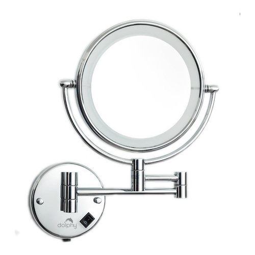 Electric magnifying outlet mirror